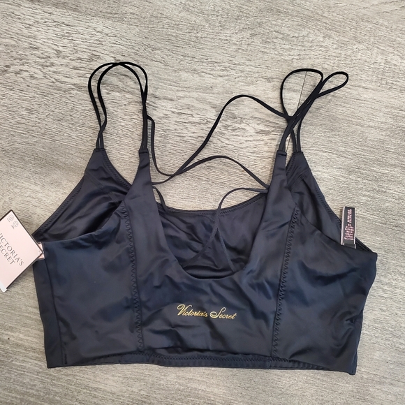 *SOLD* Victoria's Secret Crop Top M Black NWT - Picture 3 of 3